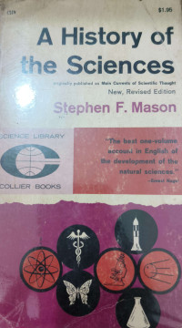 Image of A HISTORY OF THE SCIENCE