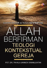 Image of ALLAH BERFIRMAN TEOLOGI KONTEKSTUAL GEREJA