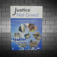 Image of JUSTICE NOT GREED