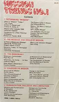 Image of MISSION TRENDS NO.1