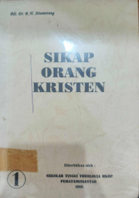 Image of SIKAP ORANG KRISTEN 1